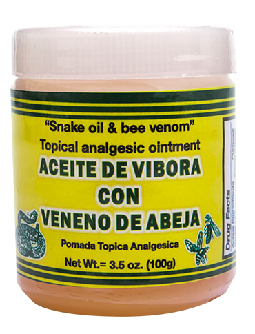 Aceite de Vibora Con Veneno de Abeja ung. 100gr.